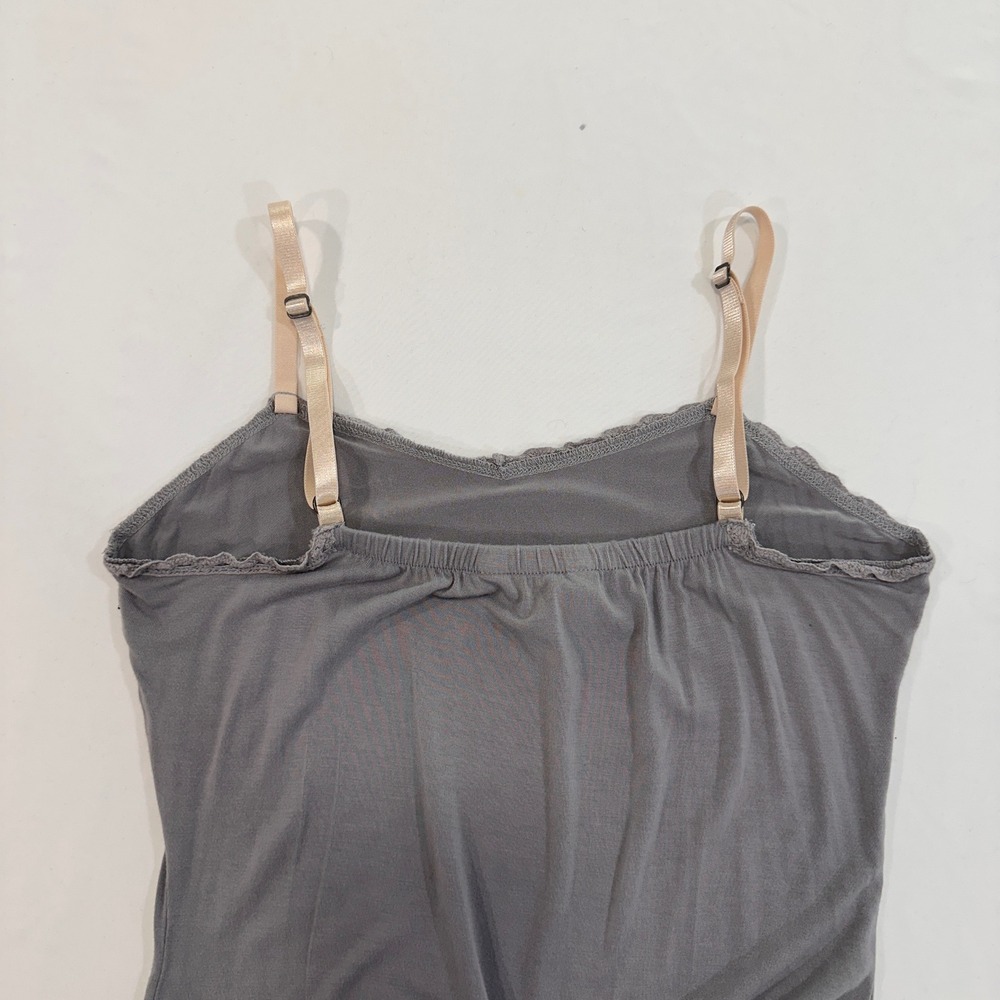 Matilda Jane Lace Trim Slip Dress Womens XS Grey Tiered Eyelet Hem | Cottagecore - Picture 3 of 6